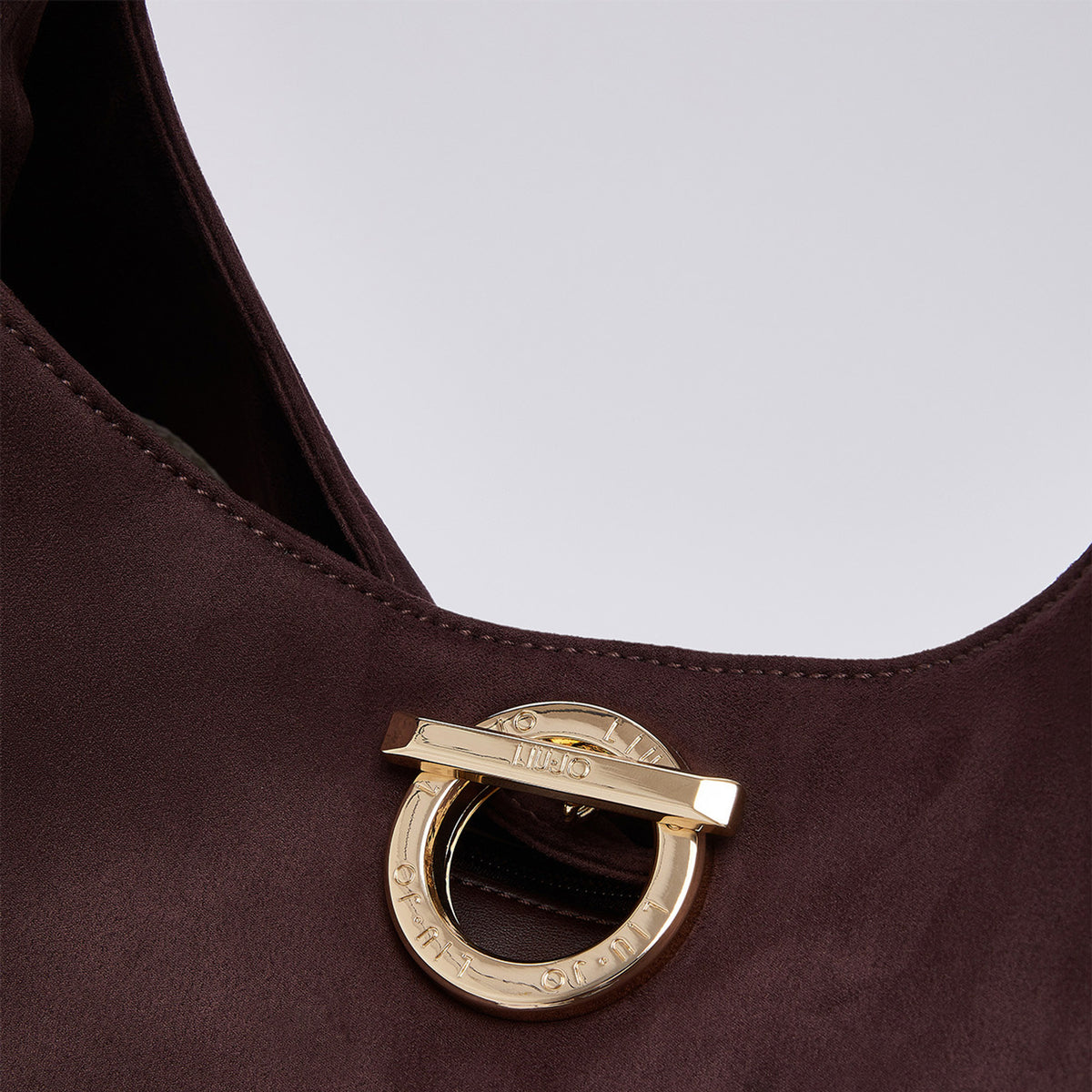 LIU JO BORSA HOBO GRANDE CON BORCHIE Red aubergine 