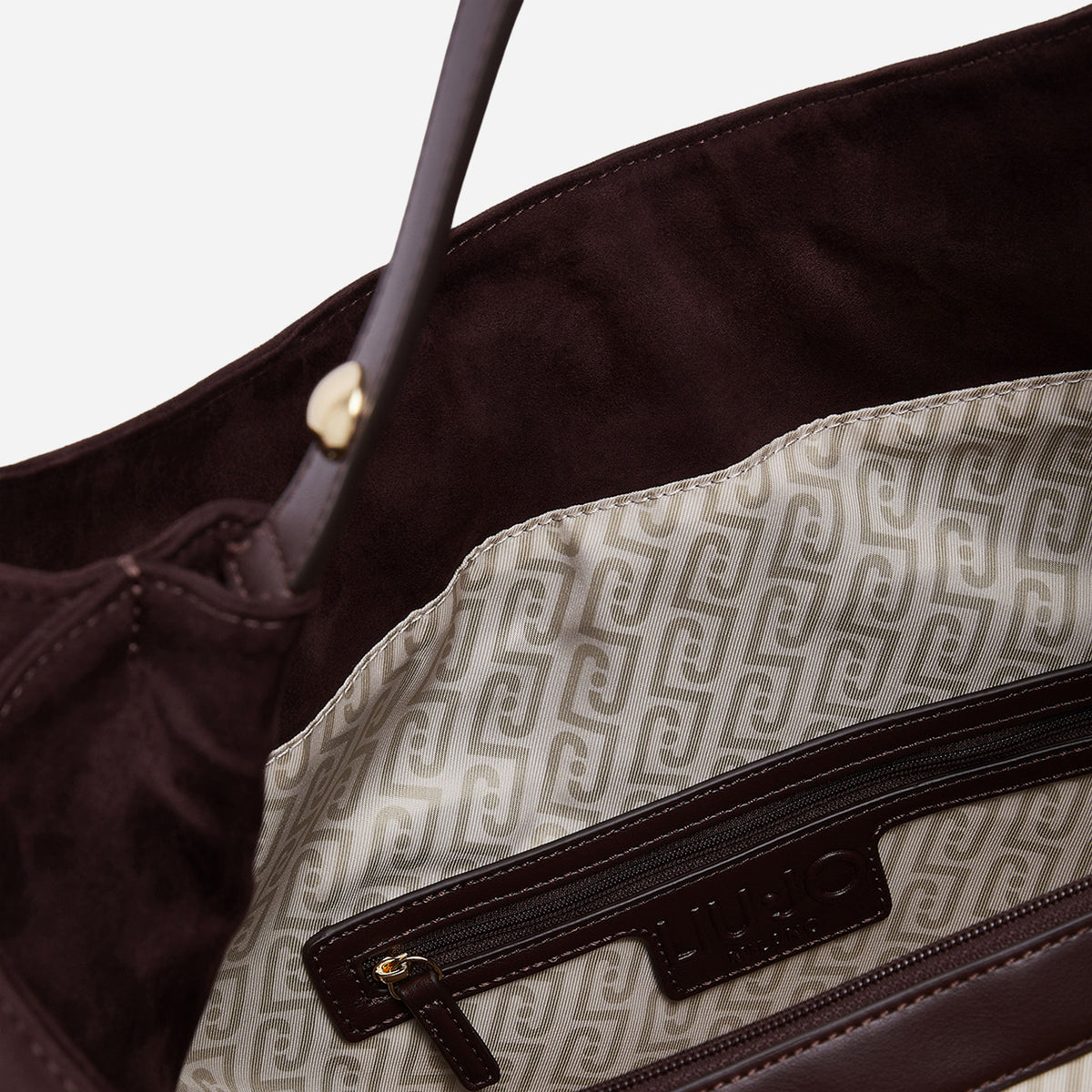 LIU JO BORSA HOBO GRANDE CON BORCHIE Red aubergine 