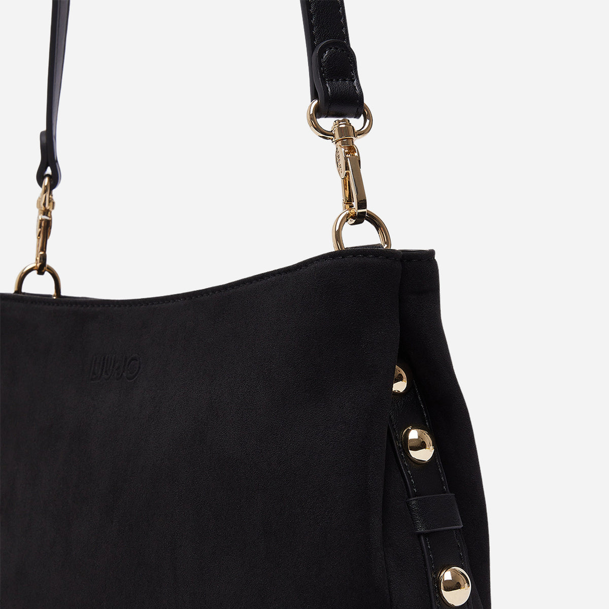 LIU JO BORSA A TRACOLLA MEDIA IN MICROFIBRA BLACK 
