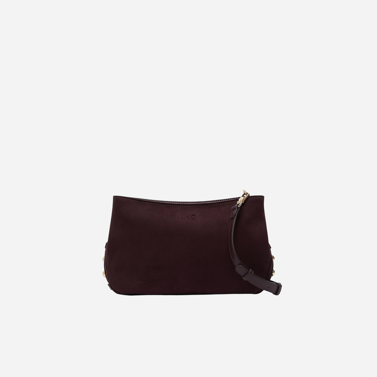 LIU JO BORSA A TRACOLLA MEDIA IN MICROFIBRA Red aubergine 