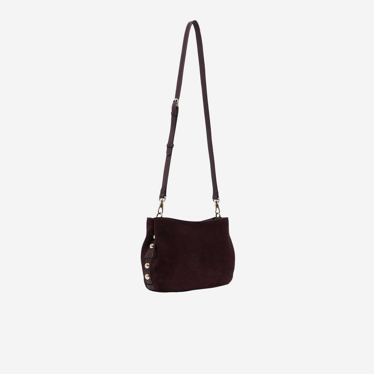 LIU JO BORSA A TRACOLLA MEDIA IN MICROFIBRA Red aubergine 