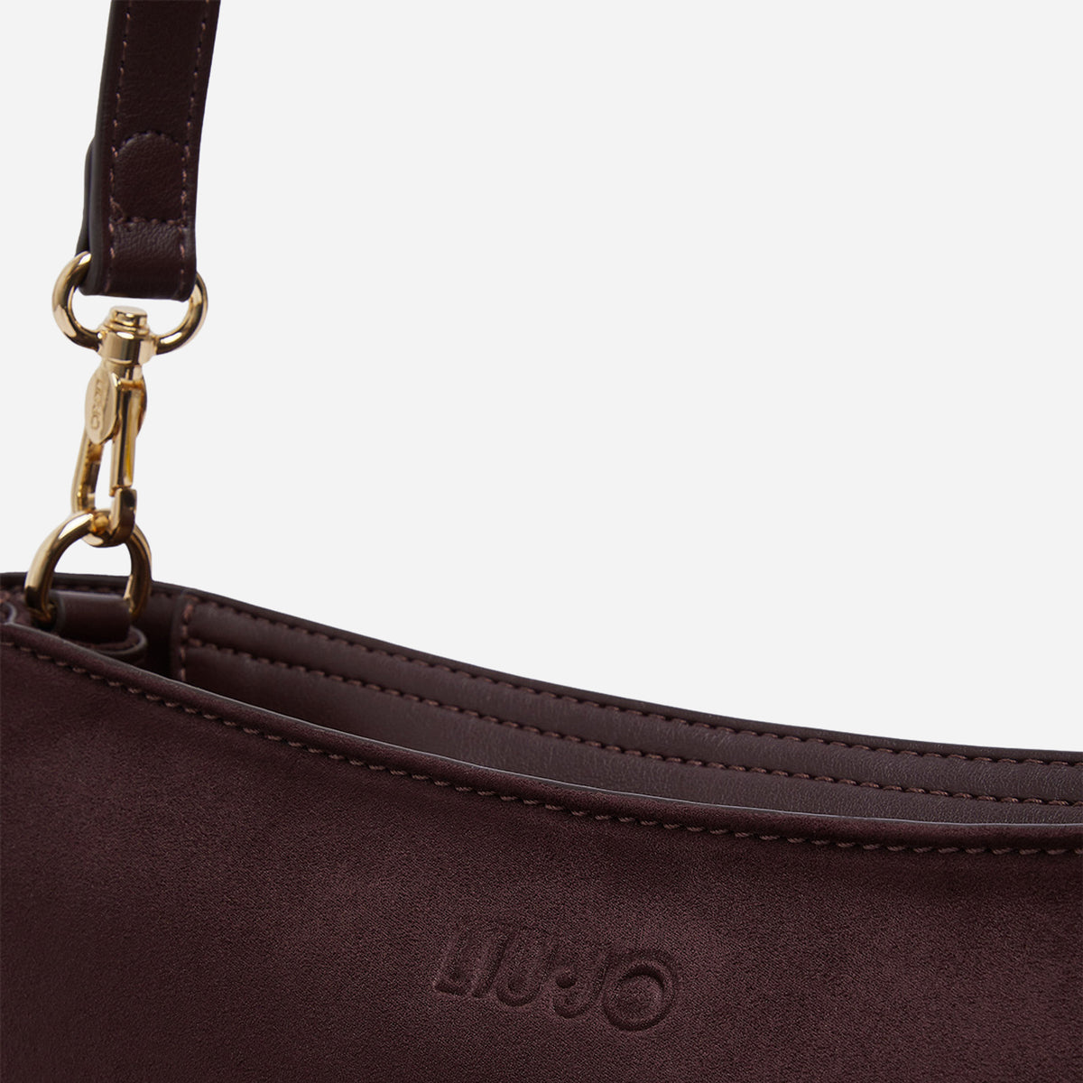 LIU JO BORSA A TRACOLLA MEDIA IN MICROFIBRA Red aubergine 
