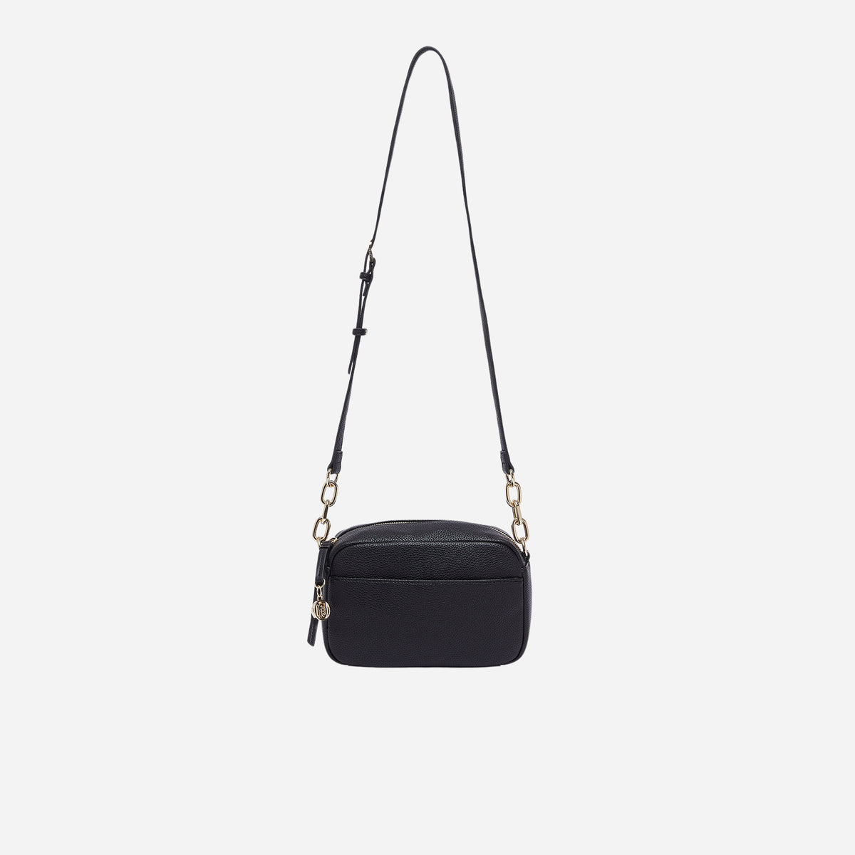 LIU JO BORSA A TRACOLLA MEDIA Nero/brass gold 