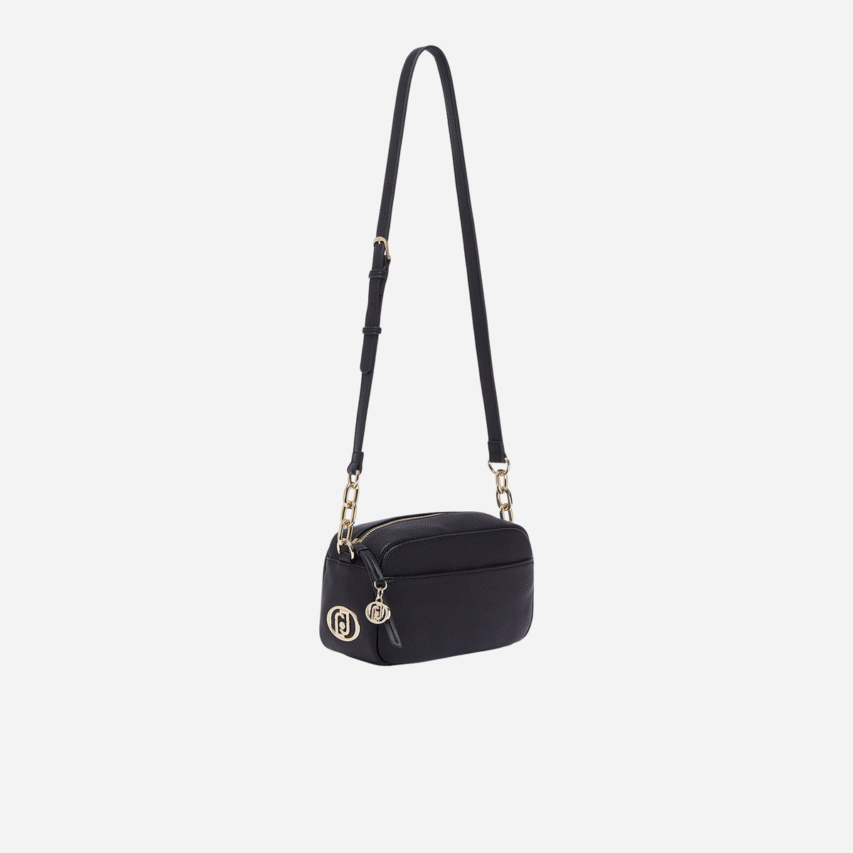 LIU JO BORSA A TRACOLLA MEDIA Nero/brass gold 