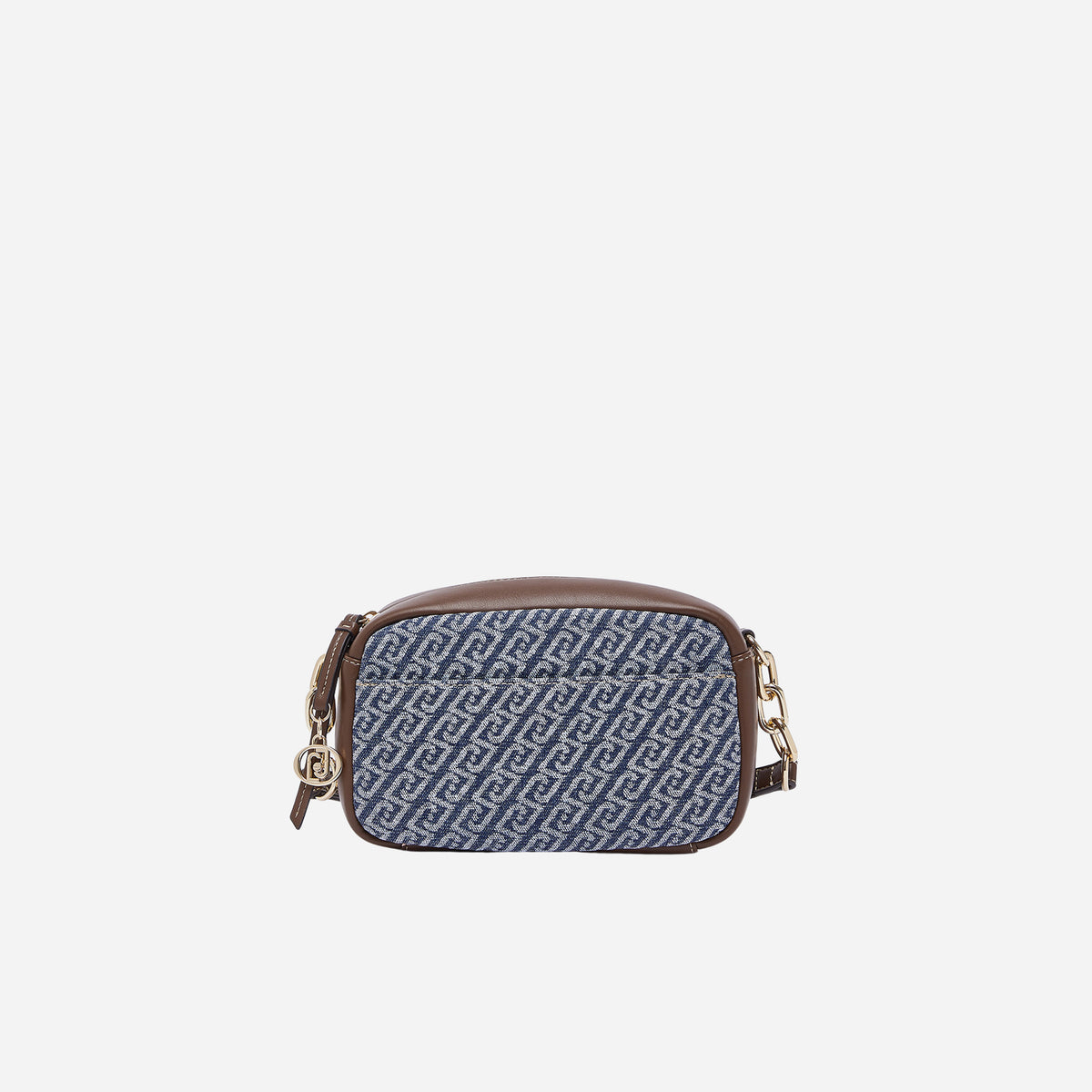 LIU JO Liu Jo Borsa a tracolla media jacquard monogram Blu denim 