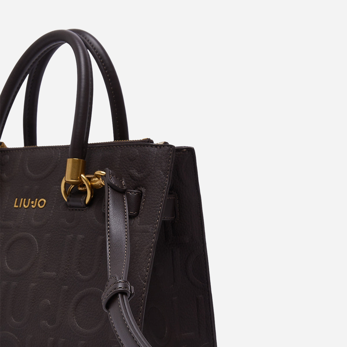LIU JO BORSA SATCHEL PICCOLA Deep brown 