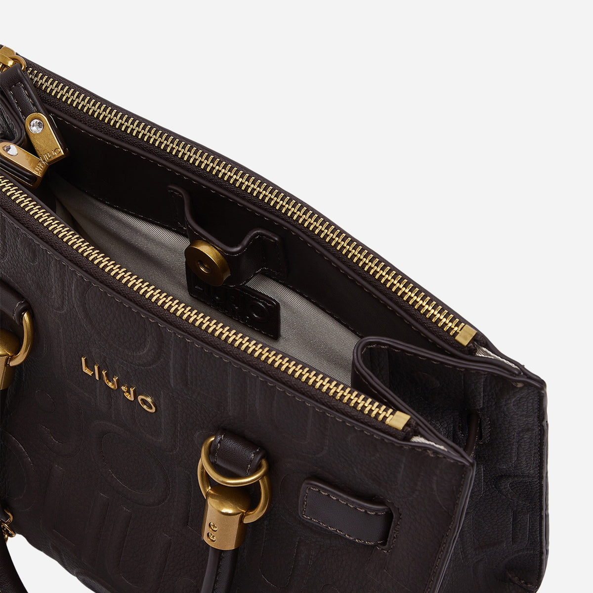 LIU JO BORSA SATCHEL PICCOLA Deep brown 
