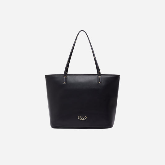LIU JO BORSA TOTE MEDIA BLACK 