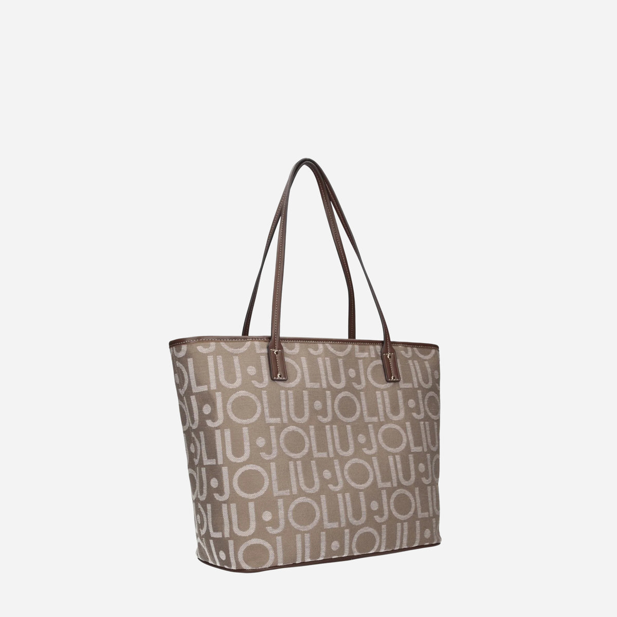 LIU JO Liu Jo Borsa shopper jacquard a spalla Neutro 