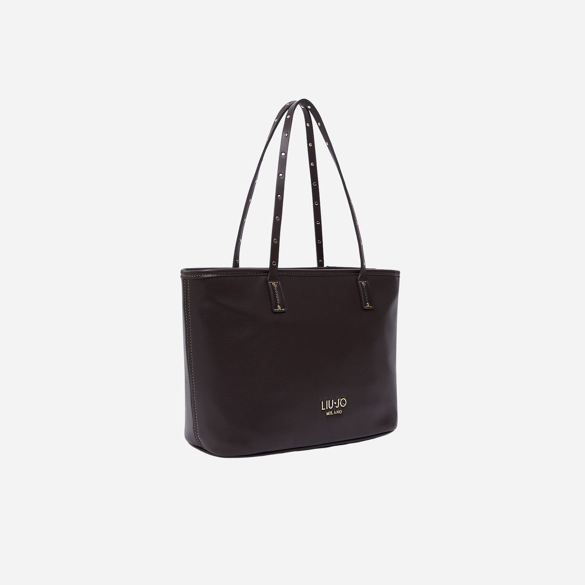 LIU JO Liu Jo Borsa tote piccola logo micro bottalato Deep brown 