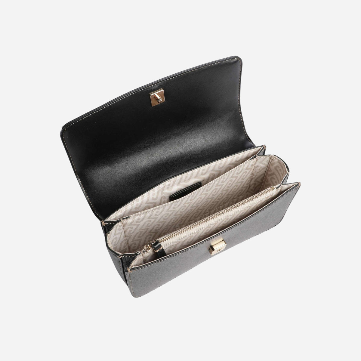 LIU JO Liu Jo Borsa a spalla piccola texture granulata BLACK 