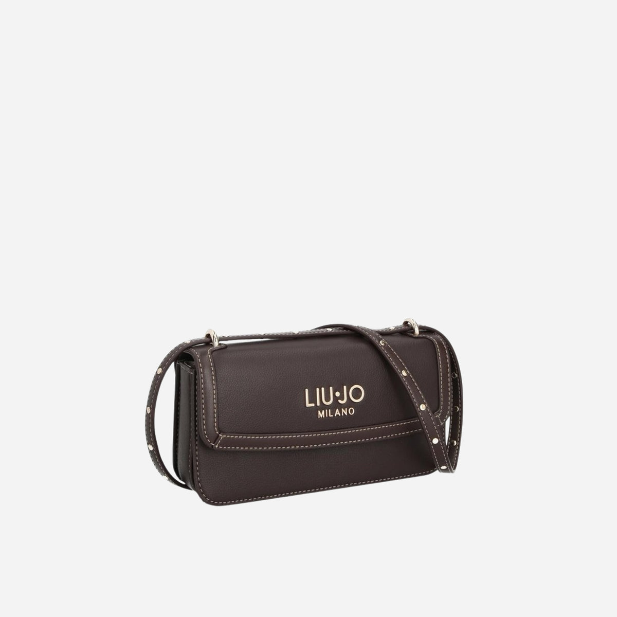 LIU JO Liu Jo Borsa a spalla piccola texture granulata Deep brown 