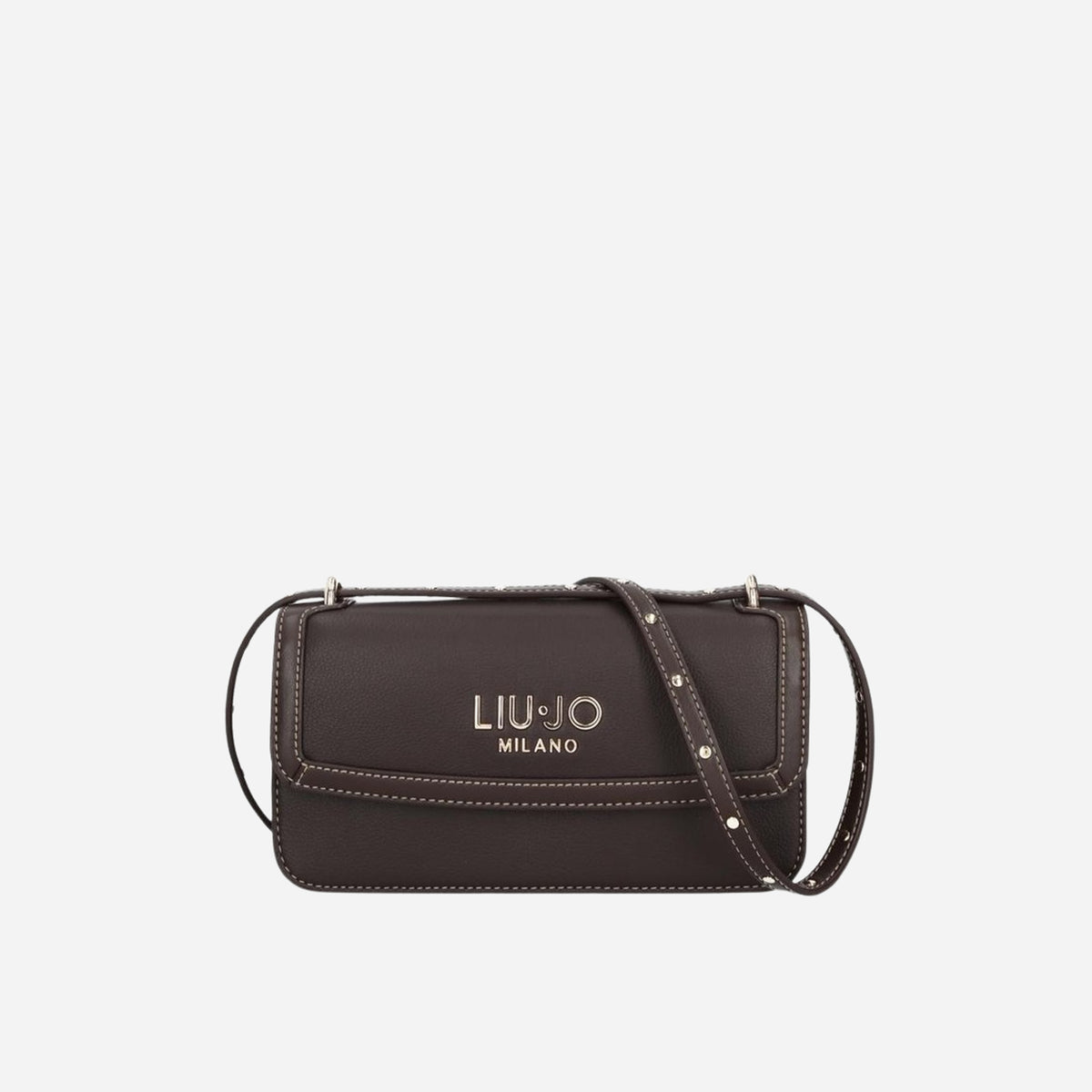 LIU JO Liu Jo Borsa a spalla piccola texture granulata Deep brown 