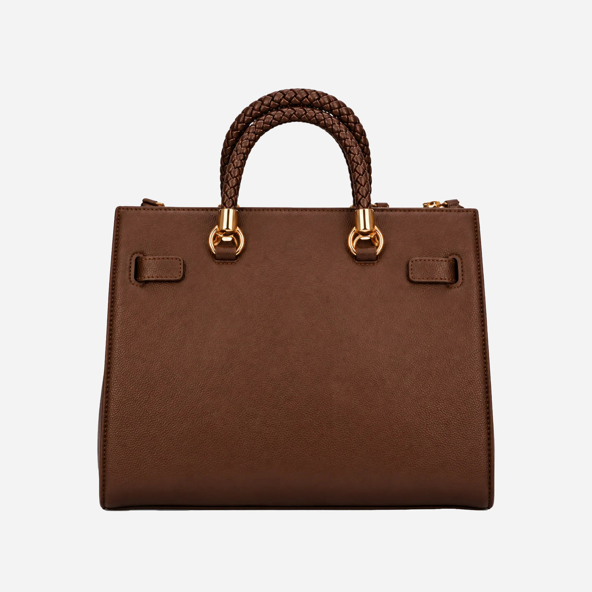 LIU JO Satchel media manici intrecciati Dark mocha 