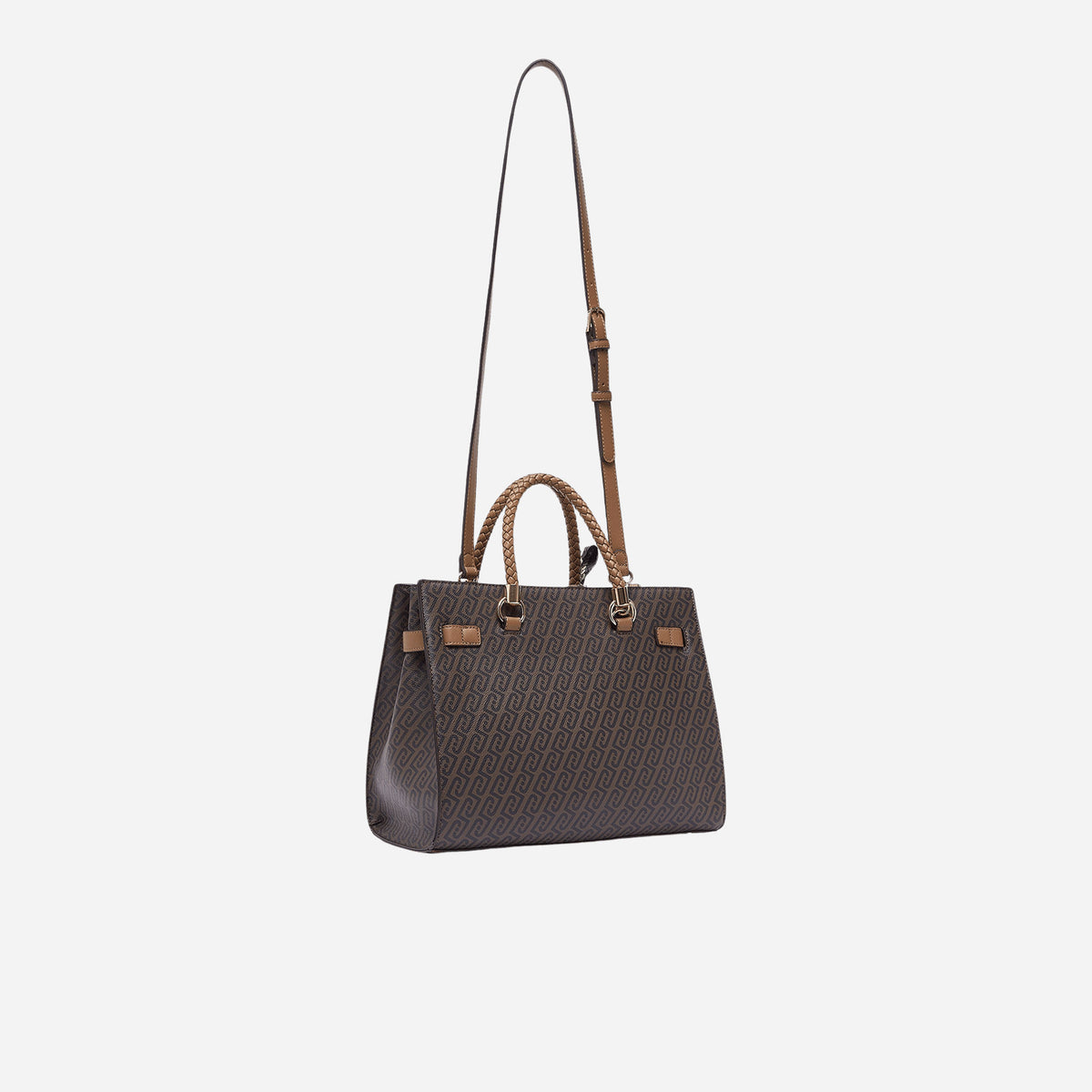 LIU JO BORSA SATCHEL MEDIA CON FOULARD Suede 