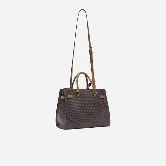 LIU JO BORSA SATCHEL MEDIA CON FOULARD Suede 