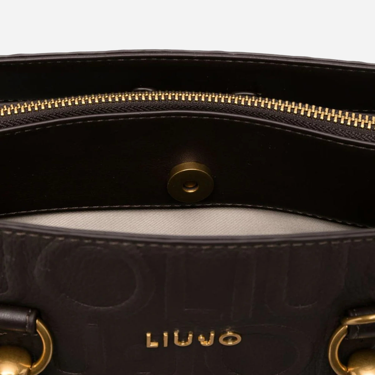 LIU JO Shopping media logo all over Deep brown 
