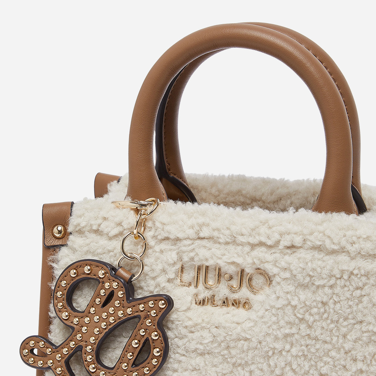 LIU JO BORSA MINI IN TEDDY CREAM 