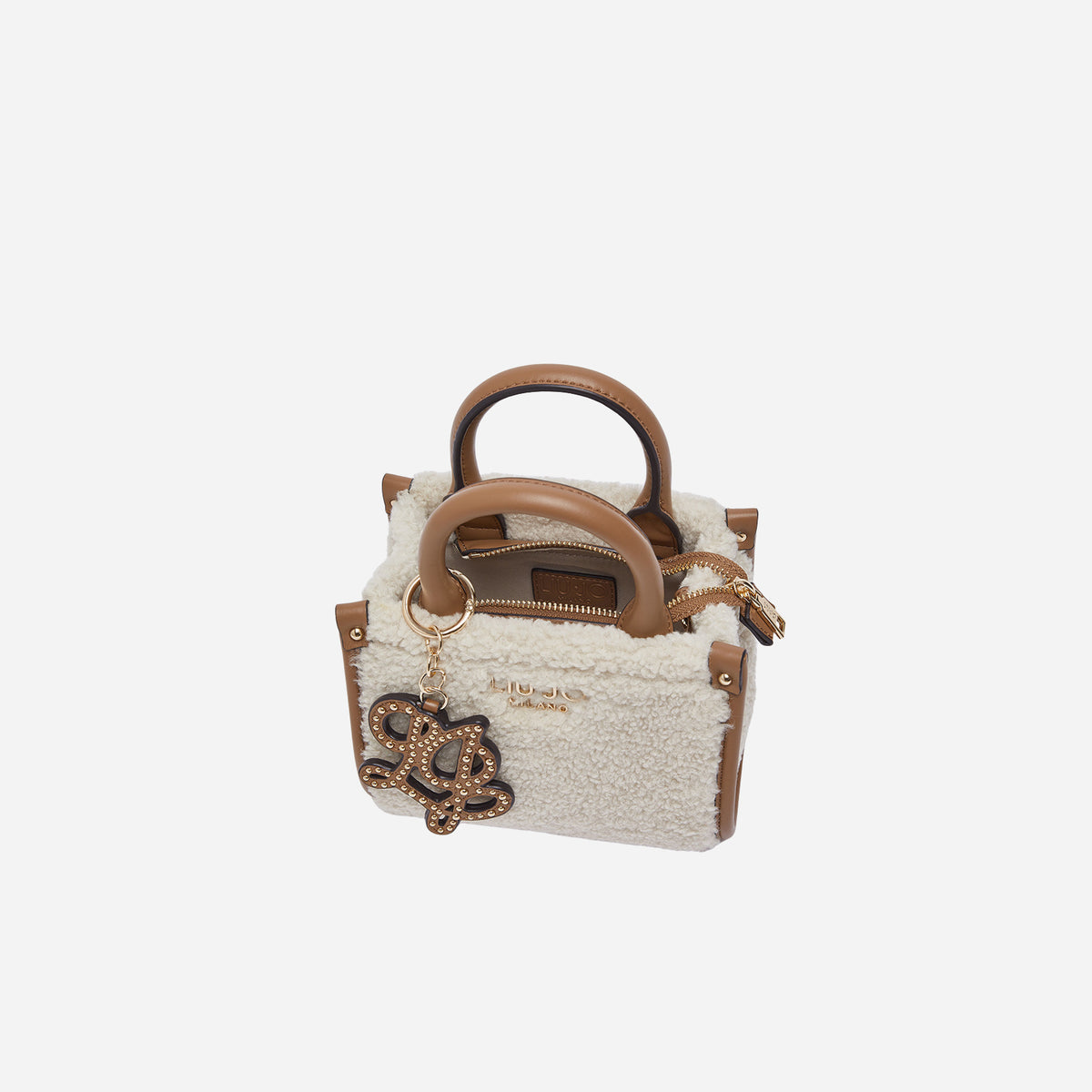 LIU JO BORSA MINI IN TEDDY CREAM 