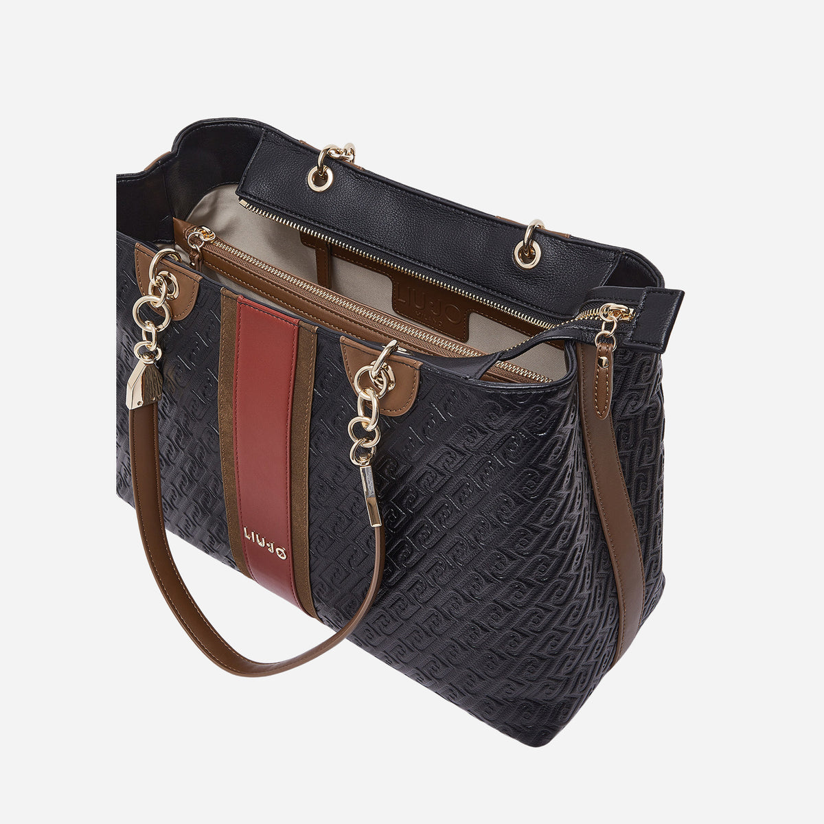 LIU JO BORSA TOTE MEDIA BLACK 