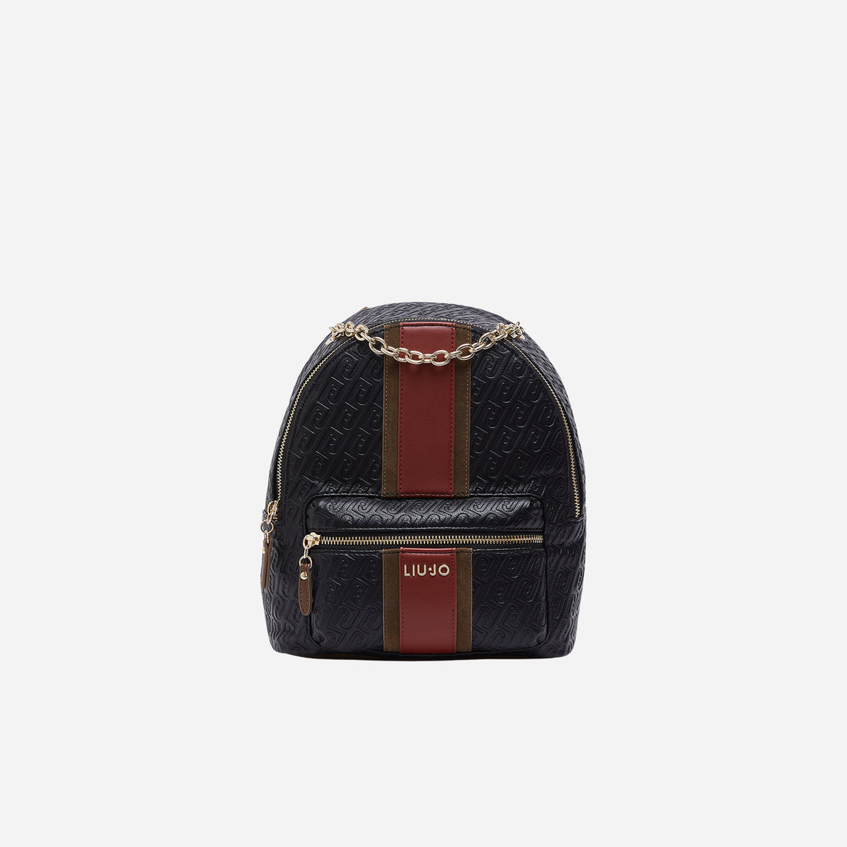 LIU JO ZAINO CON LOGO MONOGRAM BLACK 