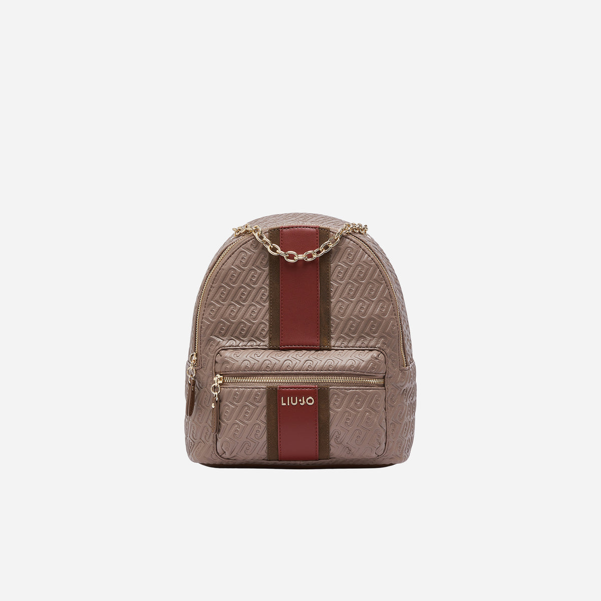LIU JO ZAINO CON LOGO MONOGRAM MOCHA 