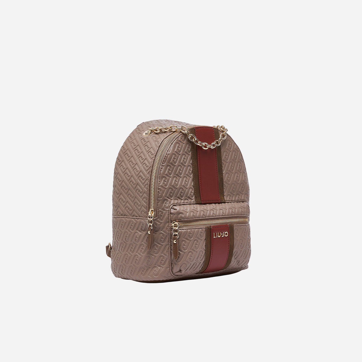 LIU JO ZAINO CON LOGO MONOGRAM MOCHA 