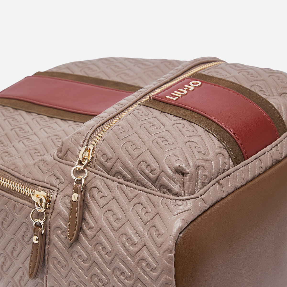 LIU JO ZAINO CON LOGO MONOGRAM MOCHA 