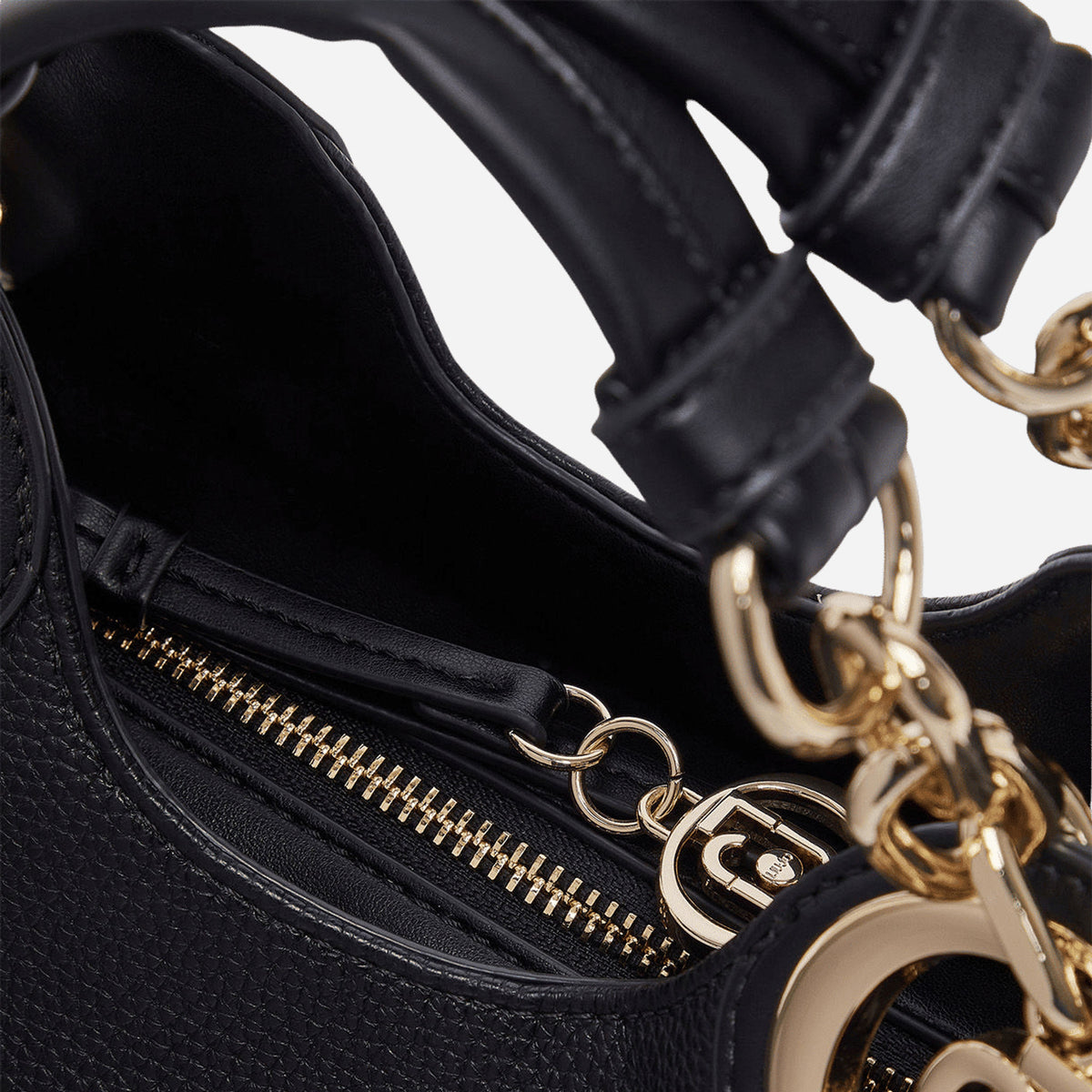 LIU JO BORSA A MANO PICCOLA Nero/brass gold 
