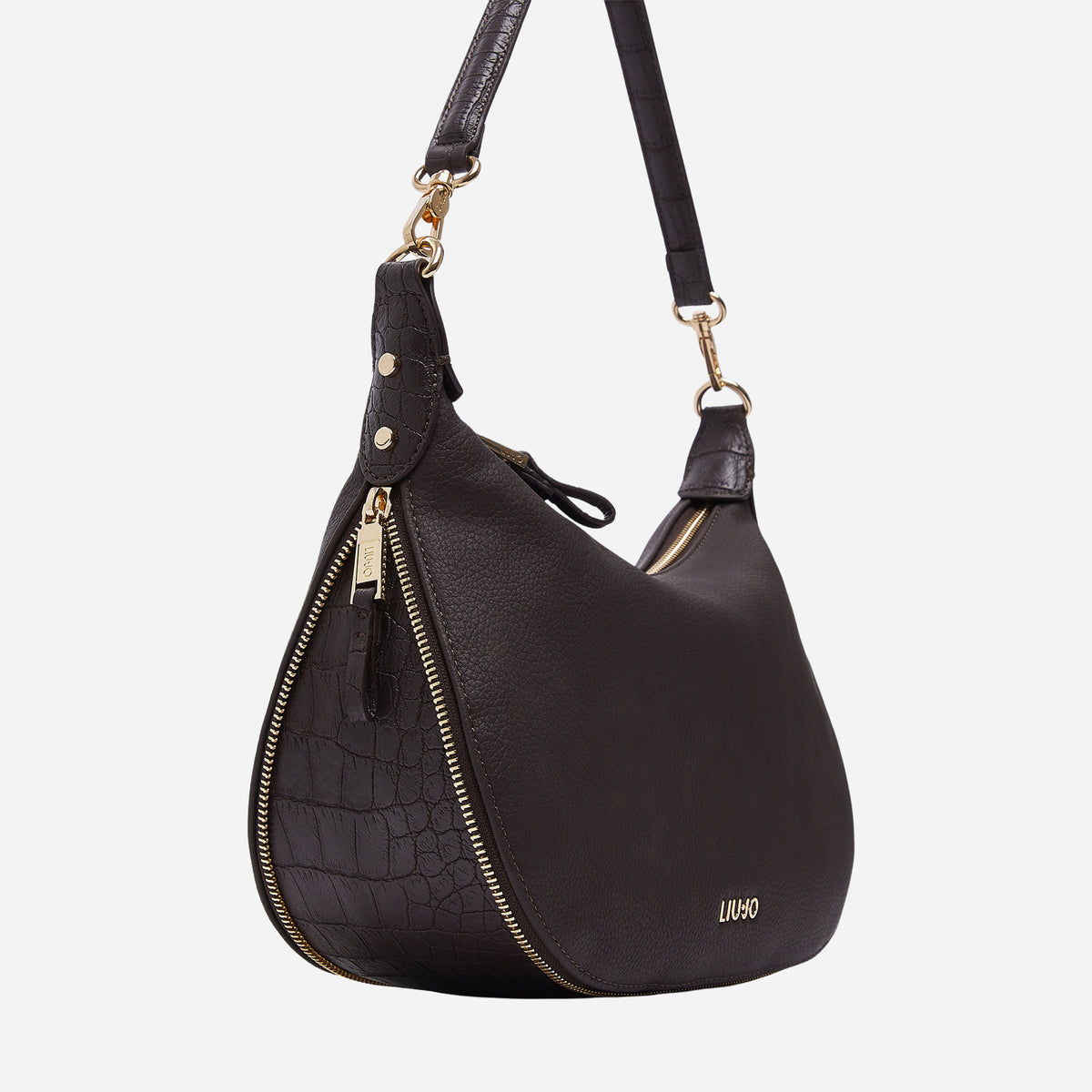 LIU JO BORSA HOBO MEDIA Deep brown 