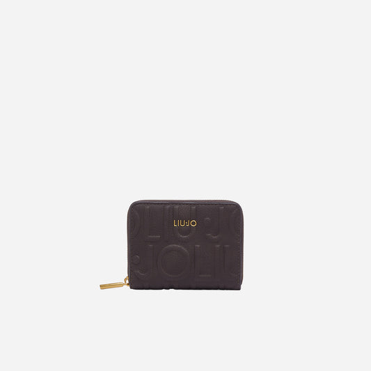 LIU JO PORTAFOGLIO PICCOLO CON LOGO Deep brown 