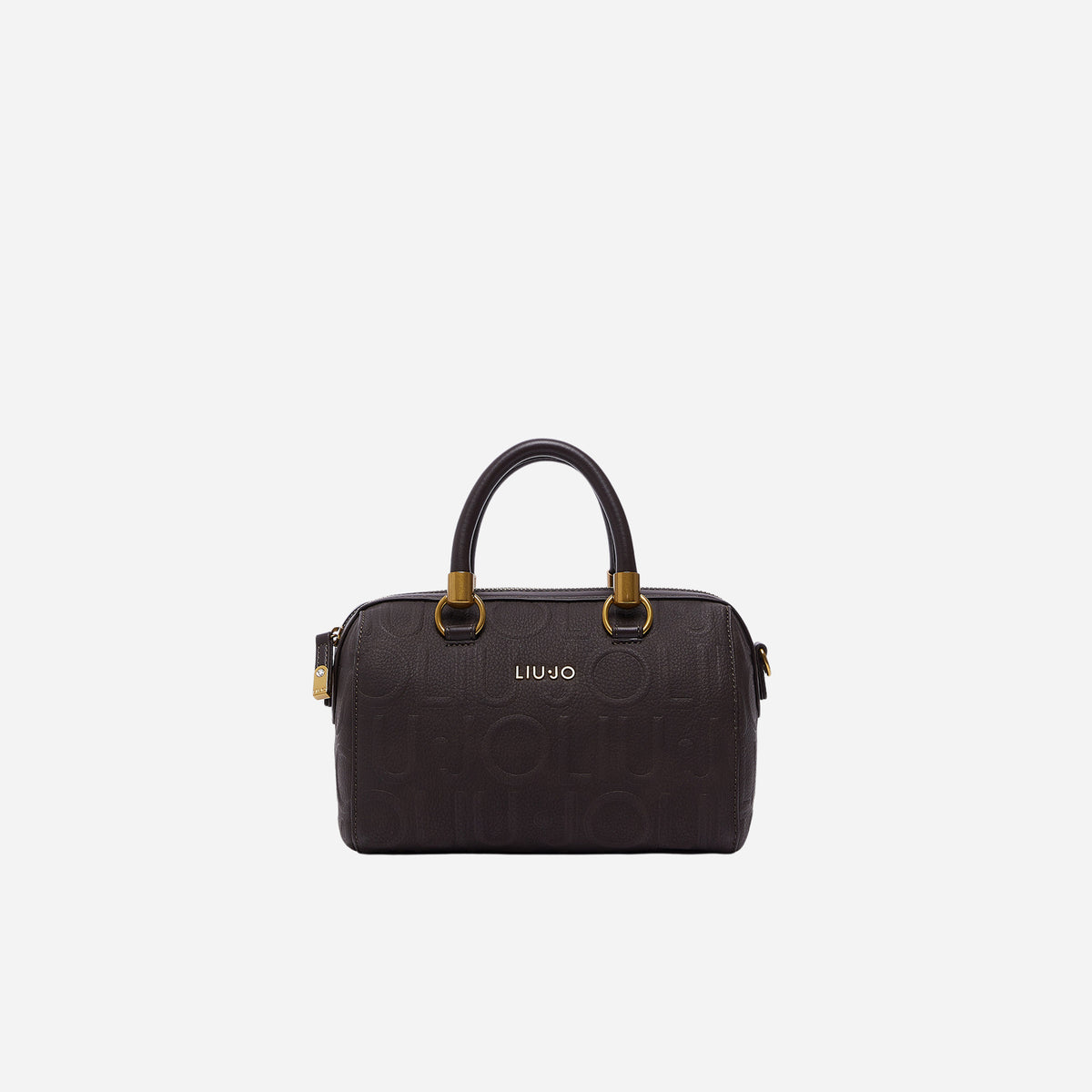 LIU JO BORSA A MANO PICCOLA CON LOGO Deep brown 