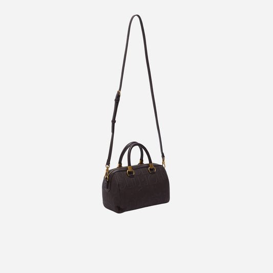 LIU JO BORSA A MANO PICCOLA CON LOGO Deep brown 