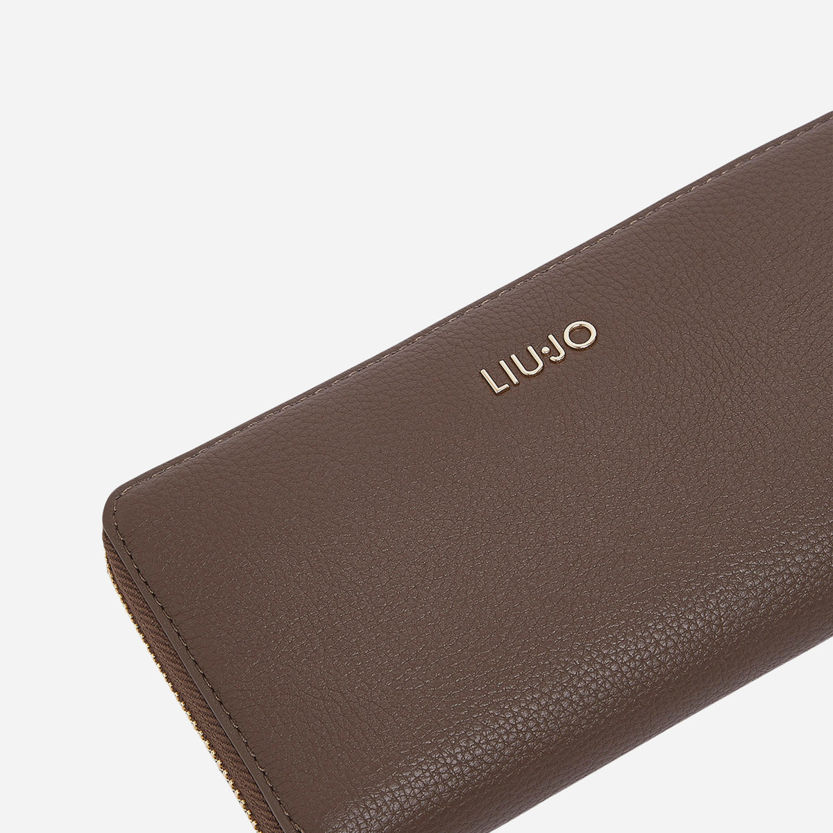 LIU JO PORTAFOGLIO GRANDE CON ZIP Dark mocha 