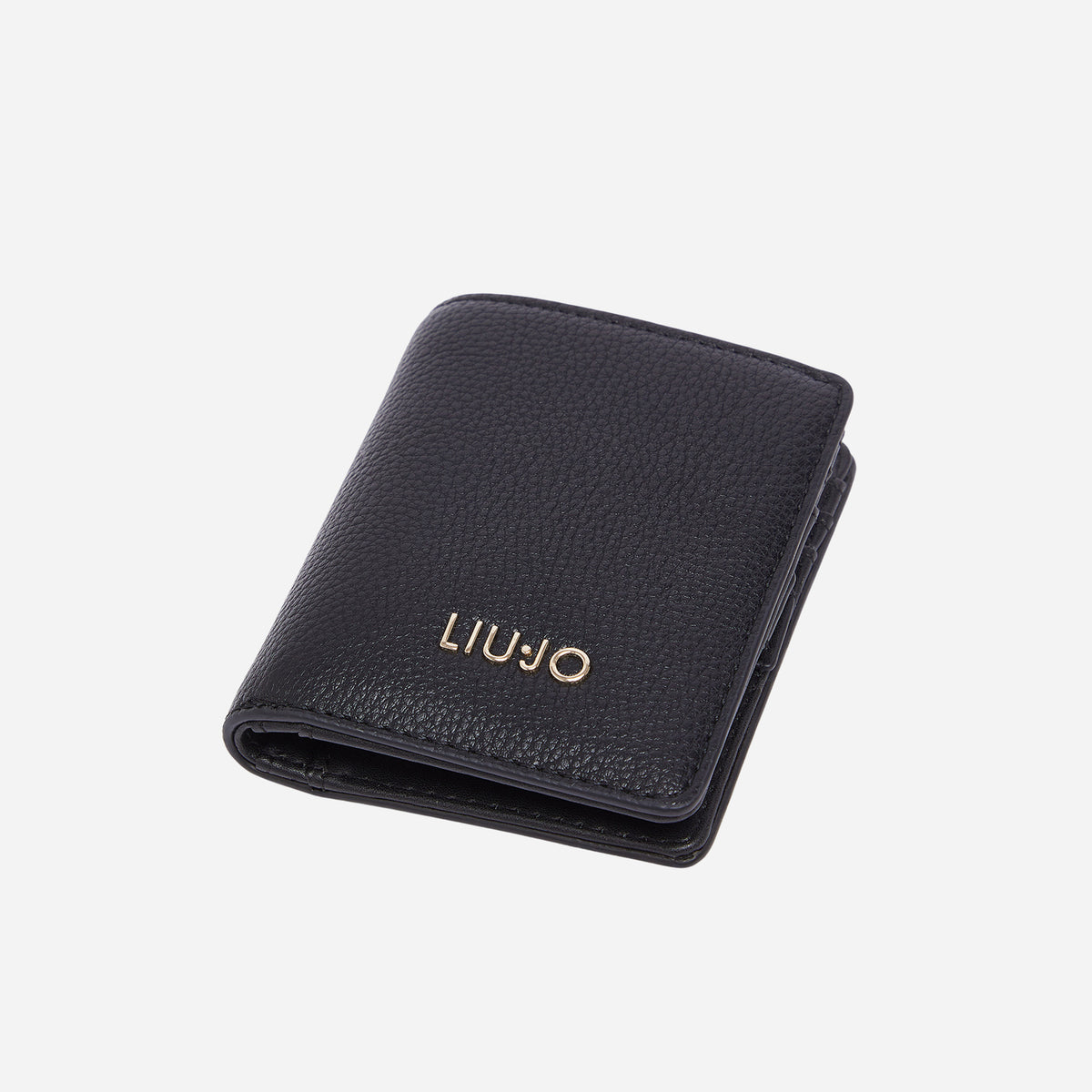 LIU JO Porta tessere effetto bottalato BLACK 