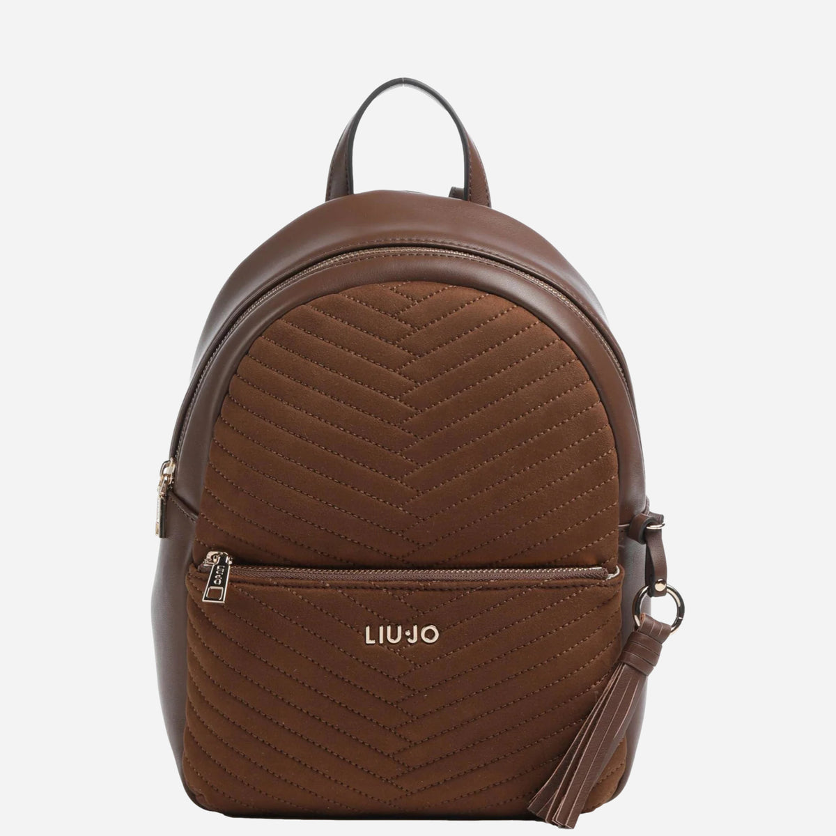 LIU JO Zaino Cirry M compatto con tasca frontale zip Tabacco 