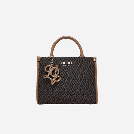 LIU JO BORSA PICCOLA JACQUARD T.MORO 