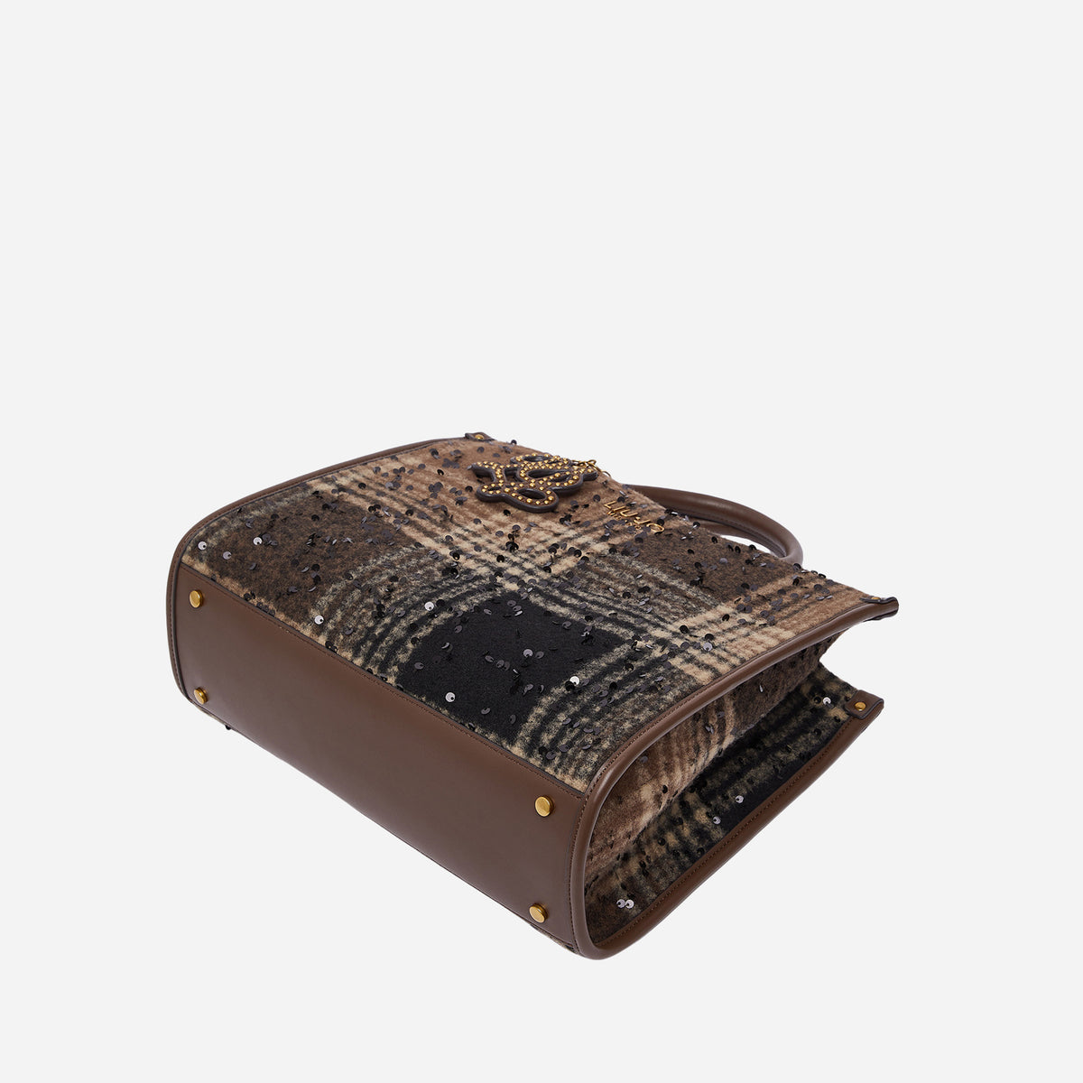 LIU JO BORSA MEDIA CHECK CON PAILLETTES T.MORO 