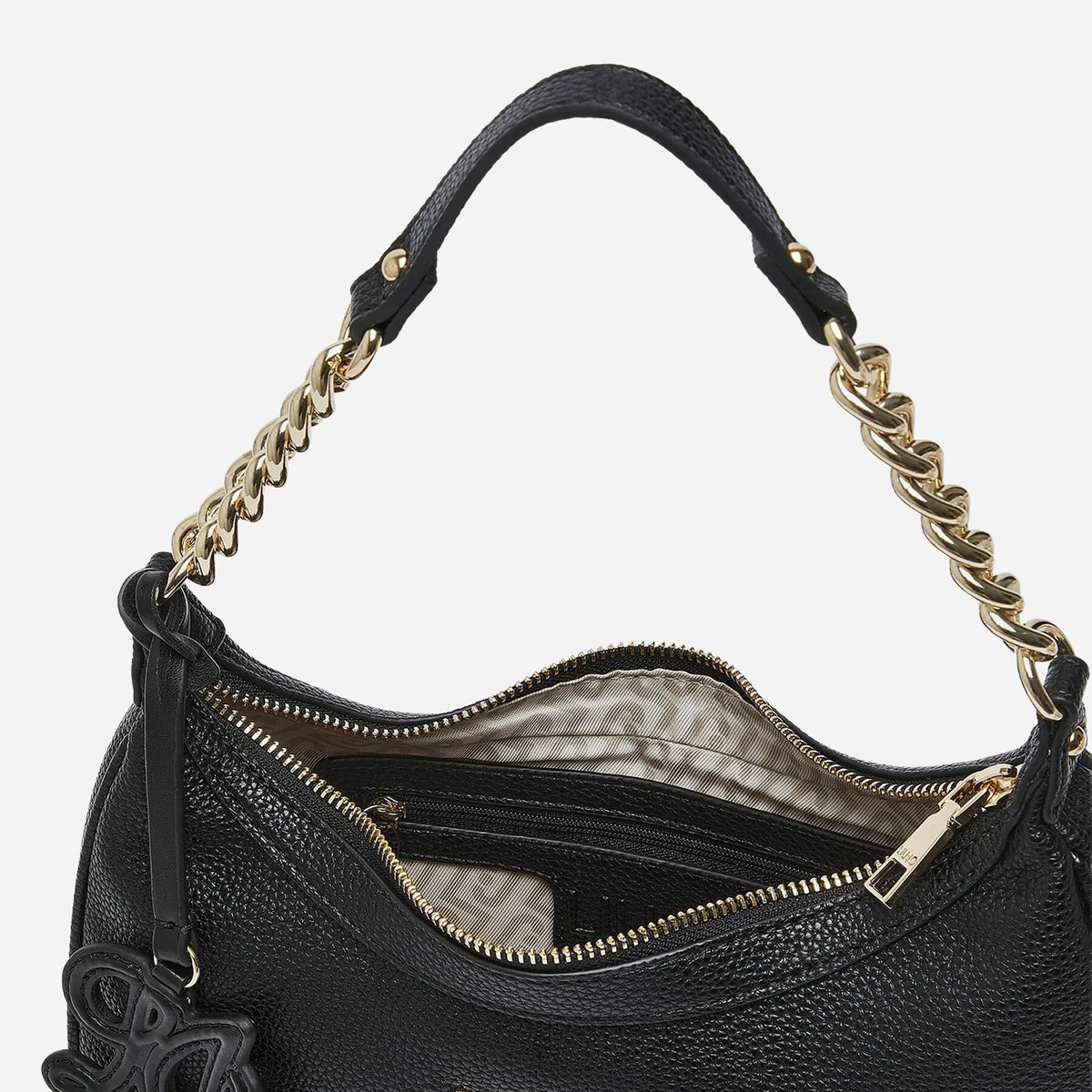 LIU JO RIDHI Jacquard Borsa a spalla, con tracolla BLACK 