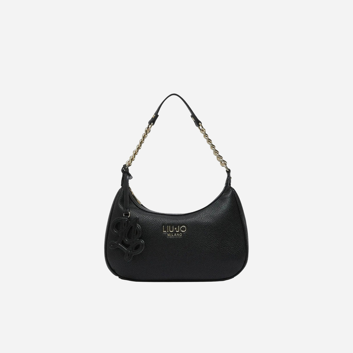 LIU JO RIDHI Jacquard Borsa a spalla, con tracolla BLACK 