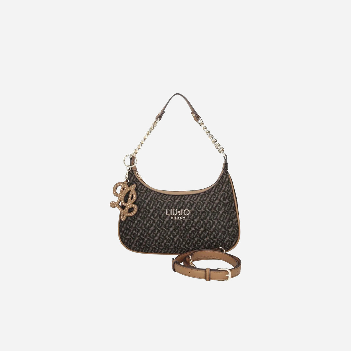 LIU JO RIDHI Jacquard Borsa a spalla, con tracolla T.MORO 