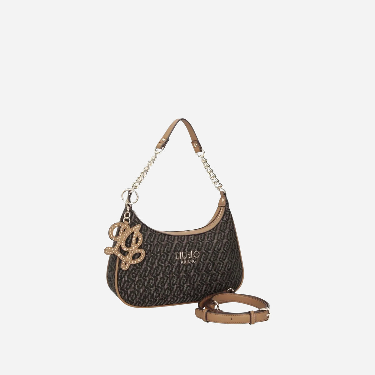LIU JO RIDHI Jacquard Borsa a spalla, con tracolla T.MORO 