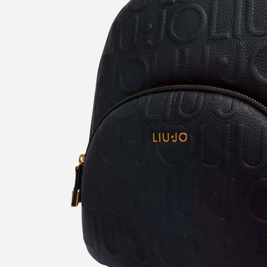 LIU JO Zaino Logo all over BLACK 