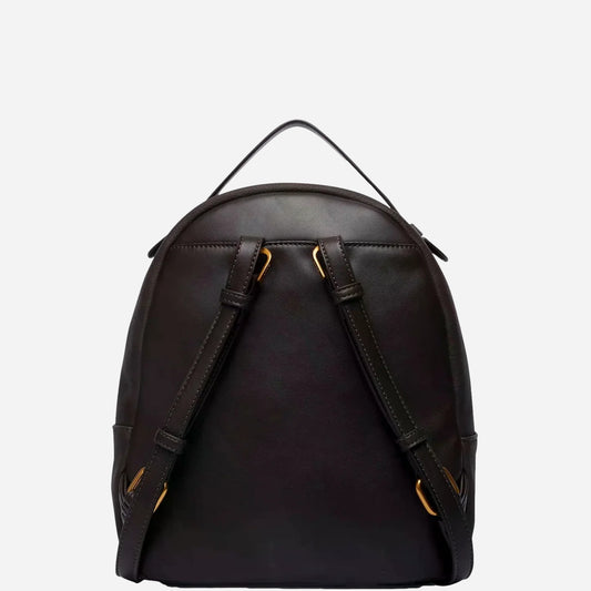 LIU JO Zaino Logo all over Deep brown 