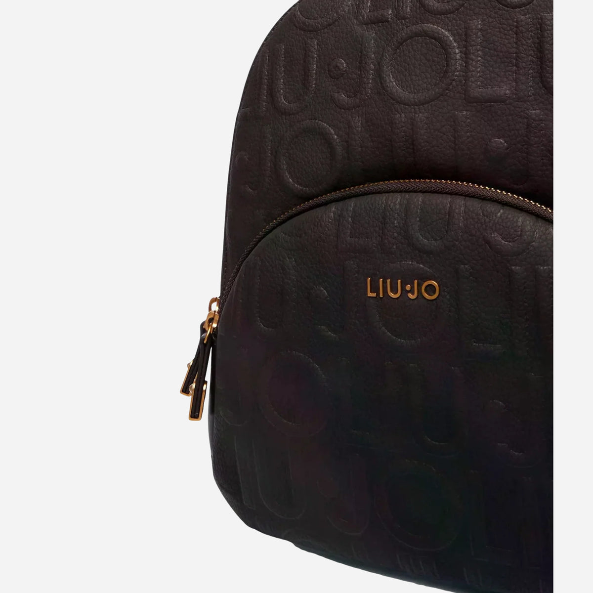 LIU JO Zaino Logo all over Deep brown 
