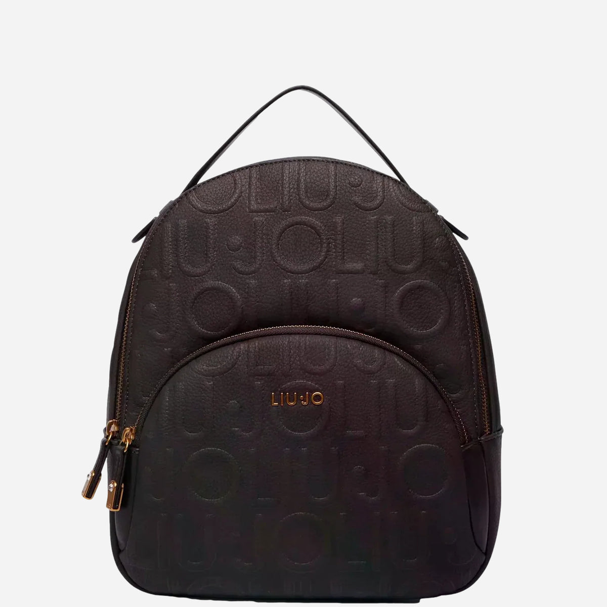 LIU JO Zaino Logo all over Deep brown 