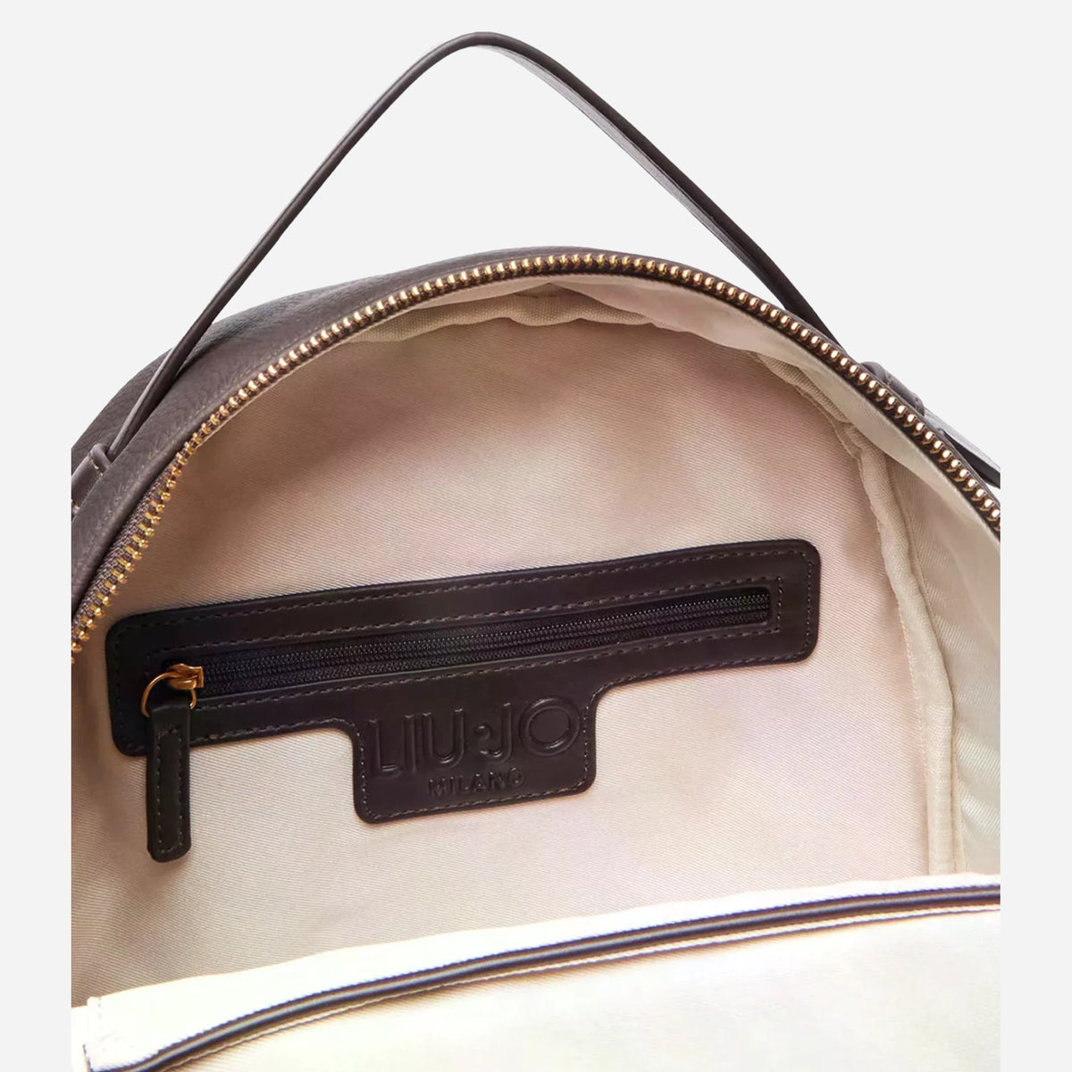 LIU JO Zaino Logo all over Deep brown 