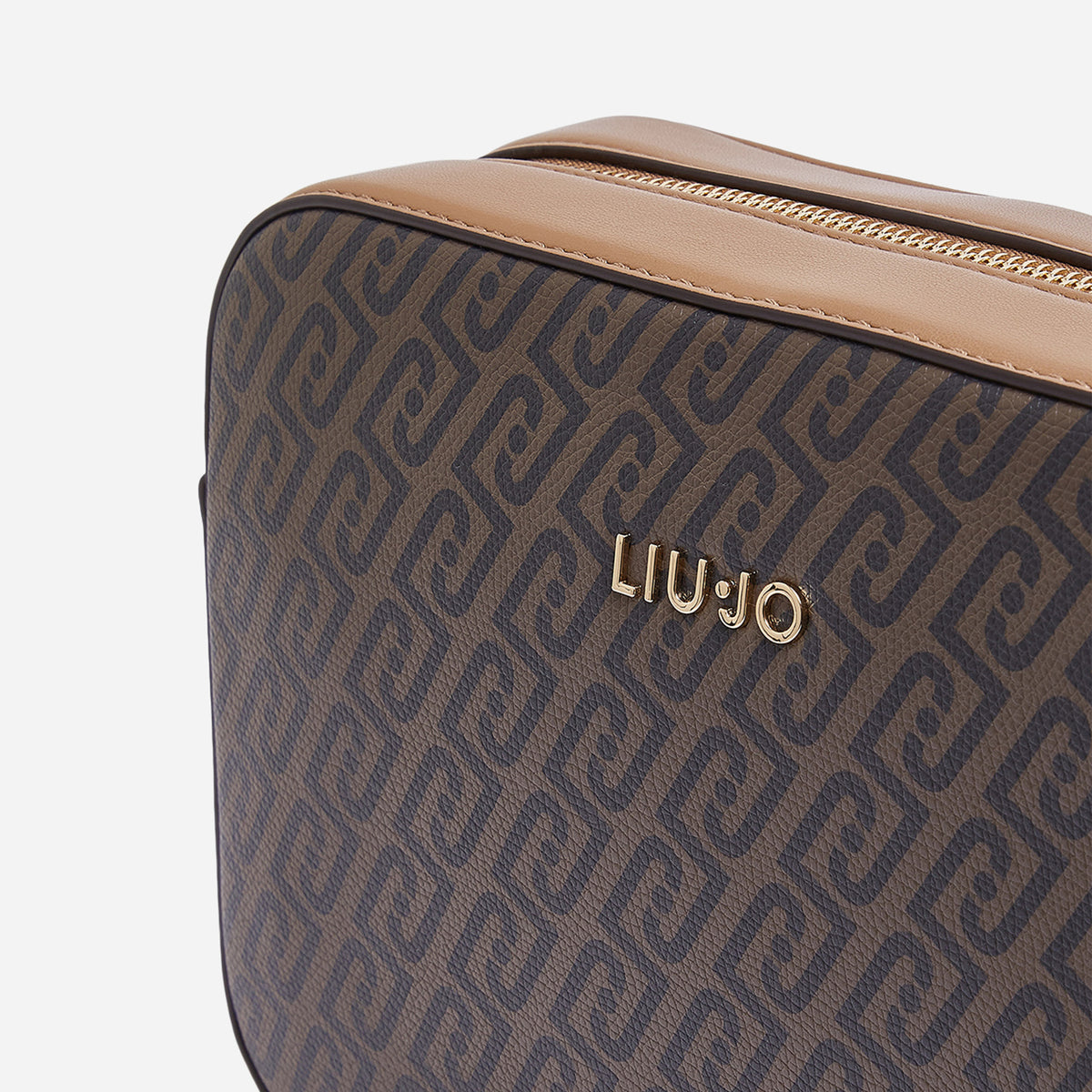 LIU JO BORSA A TRACOLLA MEDIA MONOGRAM Suede 
