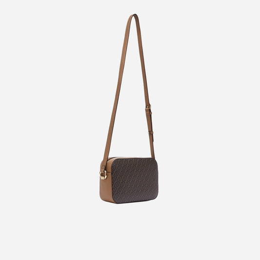 LIU JO BORSA A TRACOLLA MEDIA MONOGRAM Suede 
