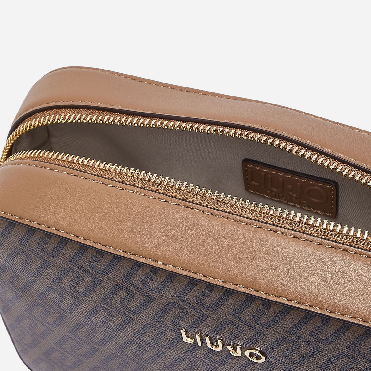 LIU JO BORSA A TRACOLLA MEDIA MONOGRAM Suede 